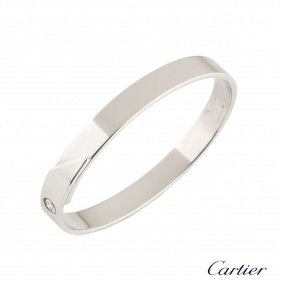 Cartier White Gold Diamond Anniversary Bangle